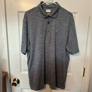 Greg Norman Collection Play Dry Charcoal Golf Polo Shirt Sz XL EUC